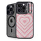 Pink Heart Pattern iPhone 16 Pro Kickstand Case